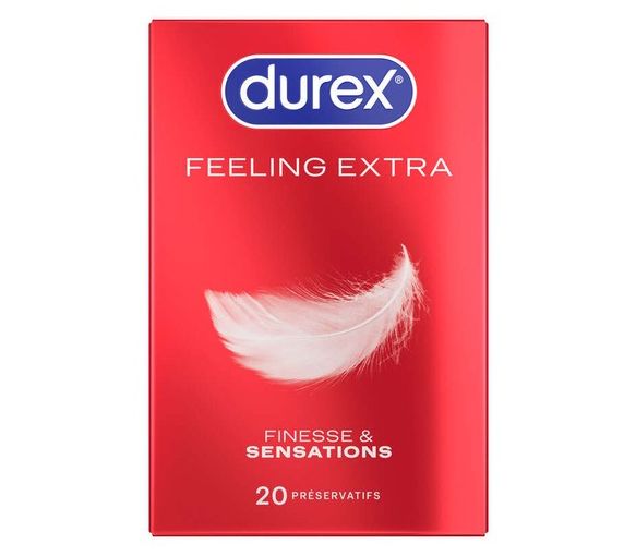 Durex Feeling Extra Kondome - Schachtel mit 20 Kondomen