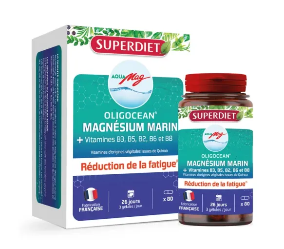Oligocean Aqua Mag Magnesium aus marinem Ursprung - Packung mit 80 Kapseln - image 2