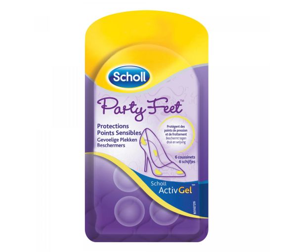 ActivGel Party Füße Schutz empfindliche Stellen Scholl - 6 Polster