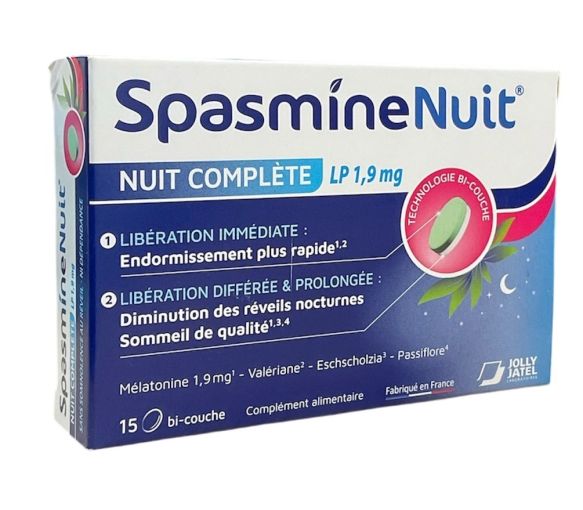 Spasmine Nacht Komplett Jolly-Jatel - Packung mit 15 Tabletten - image 1