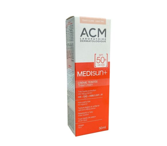 Medisun+ SPF50+ getönte Creme hell ACM - Tube mit 50 ml - image 1