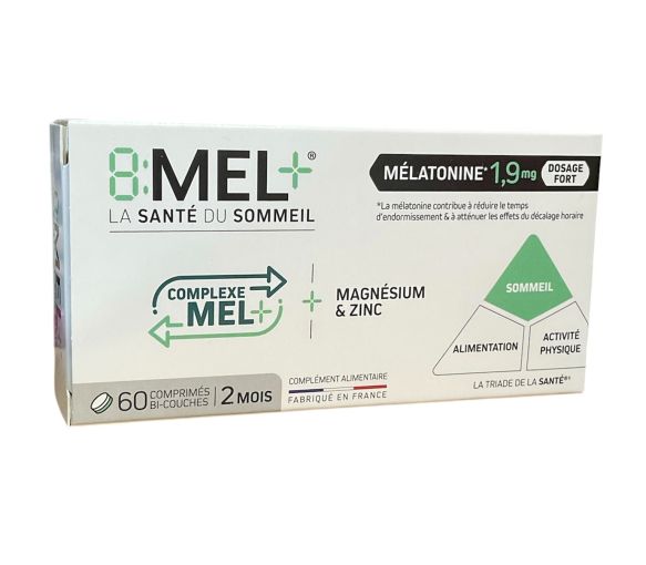 8:MEL+ Melatonin 1,9mg Menarini - Packung mit 60 Tabletten - image 1