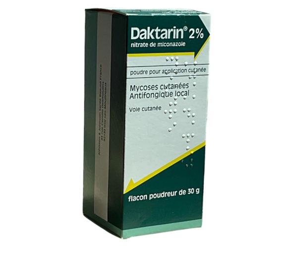 Daktarin 2% Antimykotikum zur lokalen Behandlung von Hautmykosen - 30g Pulverflasche - image 1