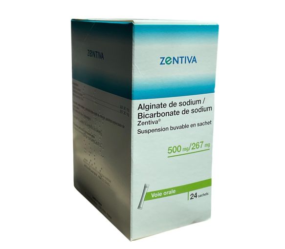 Natriumalginate / Natriumbicarbonat Zentiva 500mg/267mg - 24 Beutel - image 1