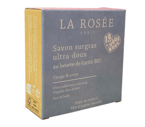 Ultra-sanfte Überfettungsseife La Rosée - 100g Stück - image 1