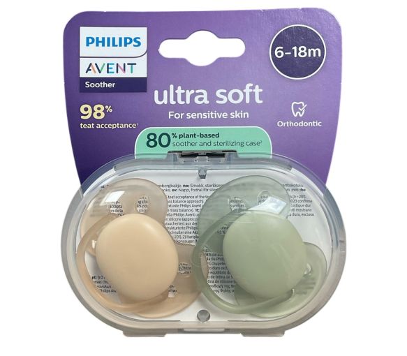 Ultra weiche Schnuller 6-18 Monate Avent - 2er Pack Schnuller - image 1