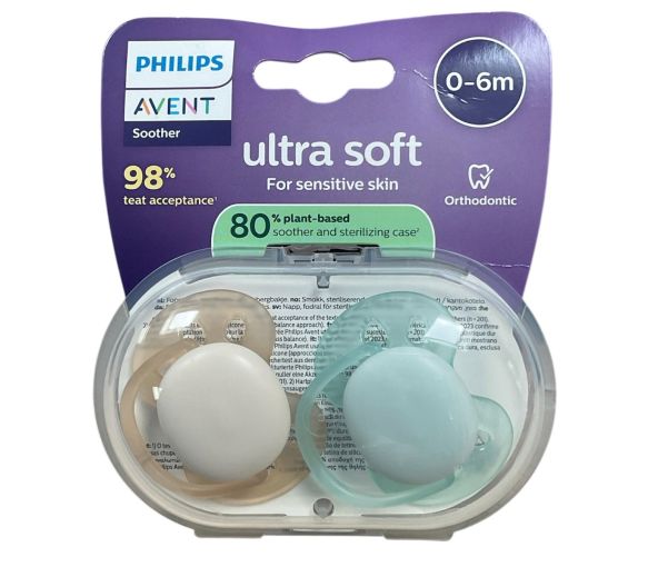 Ultra weiche Schnuller 0-6 Monate Avent - 2er Pack Schnuller - image 1