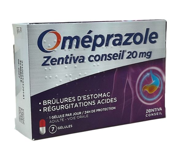Omeprazol 20mg Zentiva - Packung mit 7 Kapseln - image 1