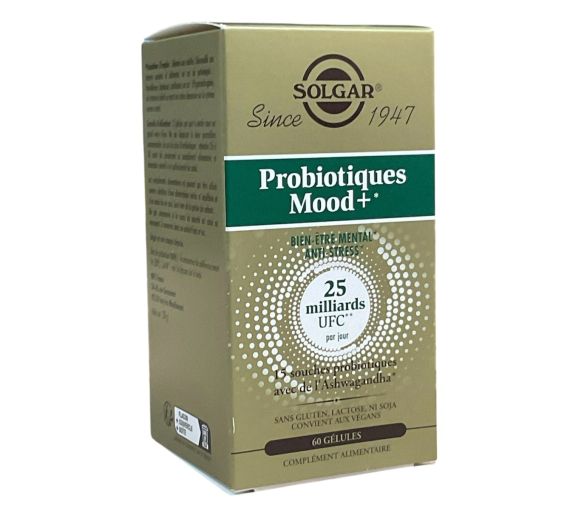 Probiotika Mood+ Solgar - Packung mit 60 Kapseln - image 1