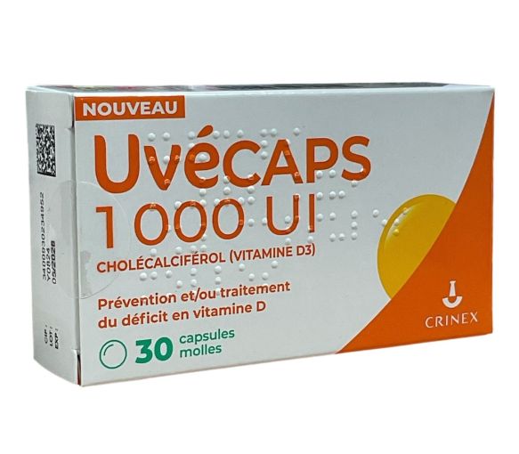 Uvécaps 1000 IE Crinex - Packung mit 30 Weichkapseln - image 1