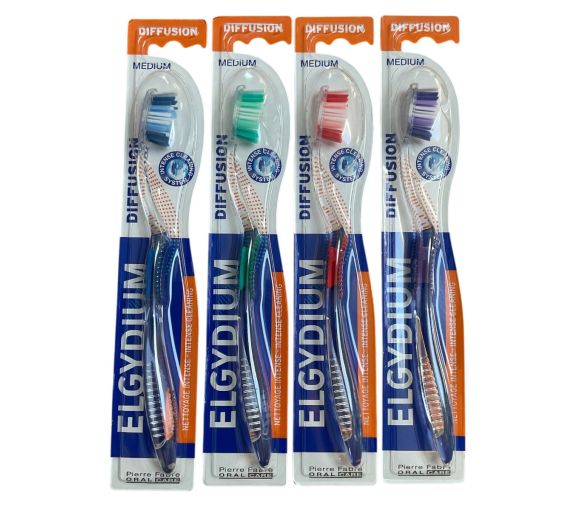 Diffusion Zahnbürste Elgydium - eine Zahnbürste