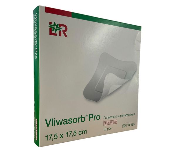 Vliwasorb pro super-absorbant non adhésif Velpeau Lohmann & Rausher - boite de 10 pansements - 17,5 cm x 17,5 cm - image 1