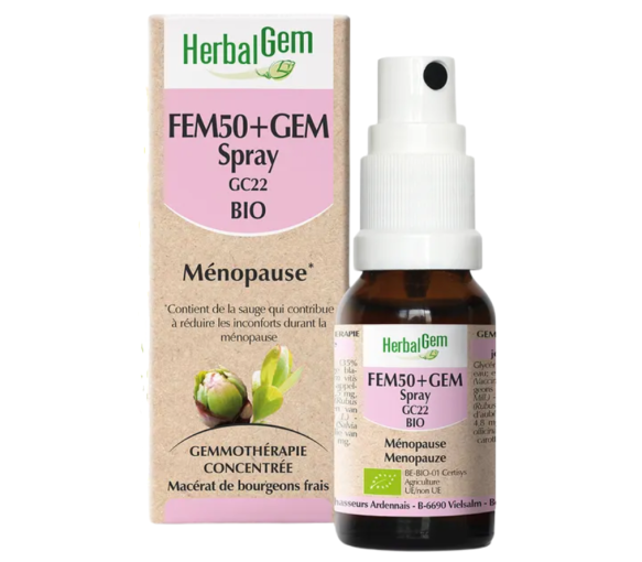 FEM50 + Gem Menopause Herbalgem - Spray von 15 ml