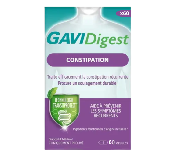 GAVIDigest Verstopfung Reckitt - Packung mit 60 Kapseln