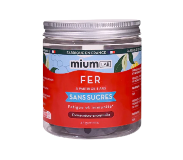 Eisen-Gummis ohne Zucker Mium Lab - Dose mit 42 Gummis - image 1