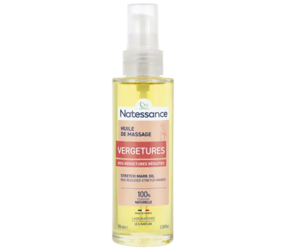 Dehnungsstreifen Massageöl Natessance - Pumpflasche 100 ml