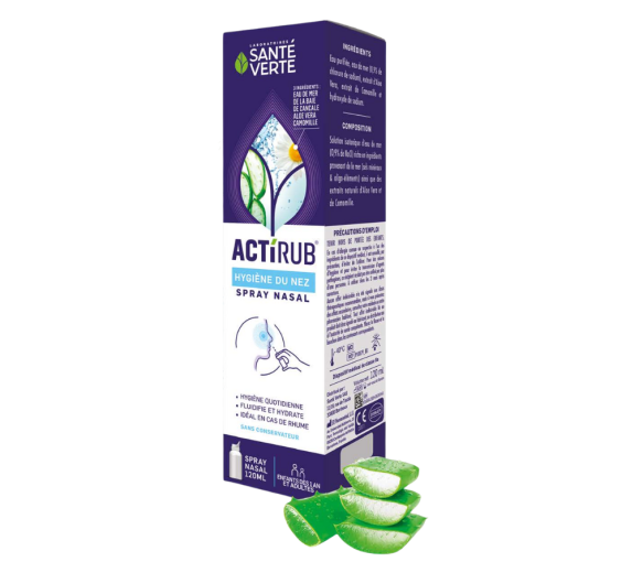 Actirub Nasenhygiene Gesundheit Grün - Spray von 120 ml - image 1