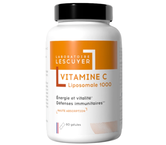 Liposomale Vitamin C 1000 Lescuyer - Dose von 60 Kapseln