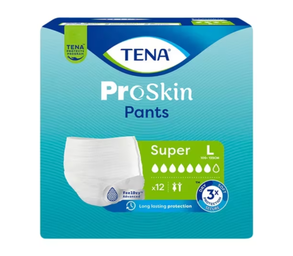 ProSkin super saugfähige Slips Größe L Tena - Packung mit 12 Schutzvorrichtungen