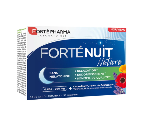 Forté Nacht Natura ohne Melatonin Forté Pharma - Packung mit 30 Tabletten