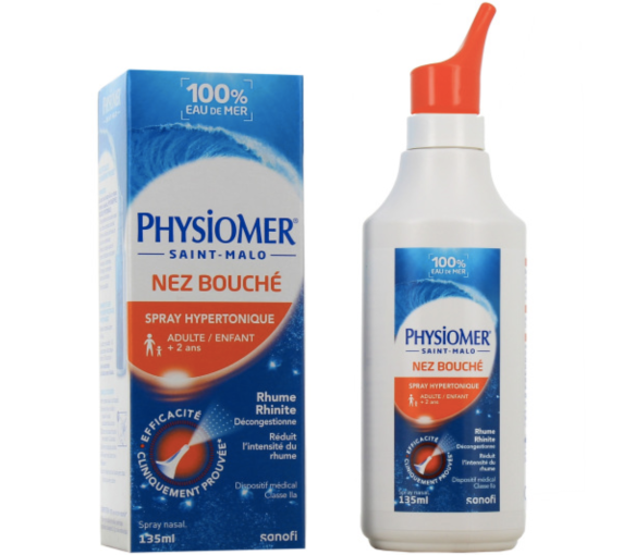 Hypertonisches Spray verstopfte Nase Saint Malo Physiomer - Spray von 135ml