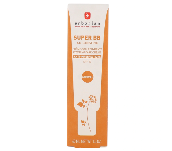 Super BB Creme-Pflege mit deckender Anti-Unreinheiten-Wirkung Caramel SPF 20 Erborian - Tube mit 40 ml
