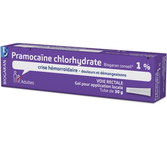 Pramocainhydrochlorid 1% Hämorrhoidenkrise Biogaran - Tube mit 30g