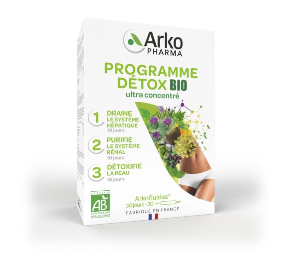 Bio Arkopharma Triple-Action Detox-Programm - Box mit 30 Ampullen - image 1