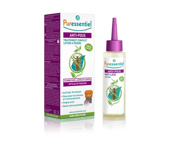 Puressentiel Anti-Läuse Komplettbehandlung Lotion + Kamm - Flasche mit 100 ml - image 1