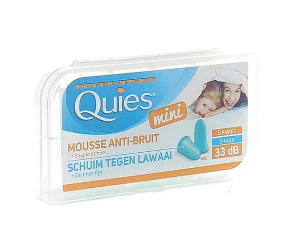 Schaumstoff-Ohrstöpsel Quies - 3 Paare