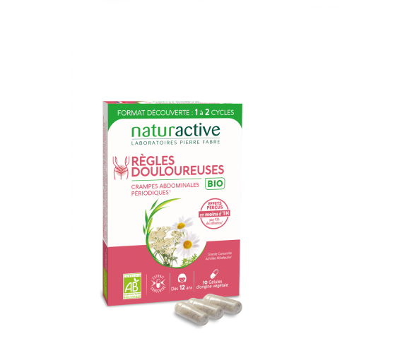 Schmerzhafte Regeln bio Naturactive - Packung mit 10 Kapseln - image 1