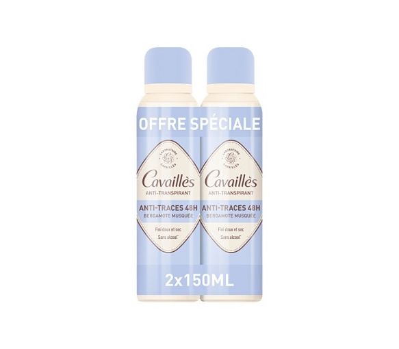 Deodorant absorb+ 48h Rogé Cavaillès - 2er Pack mit 150 ml Sprays - image 1