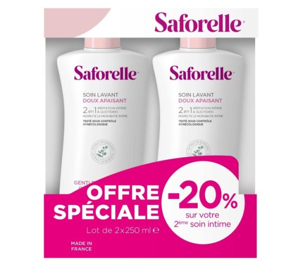 Saforelle sanft reinigende Intimpflege - 2er-Pack mit 250 ml Flaschen - image 1