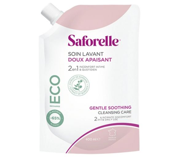 Saforelle sanfte Waschpflege für die Intimhygiene - Nachfüllpackung mit 400 ml