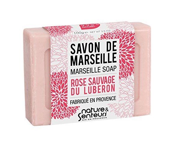 Savon de Marseille Wildrose aus dem Luberon Nature & Senteurs - Stück von 100 g