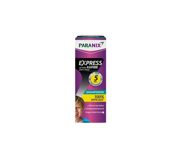 Shampoo gegen Läusebehandlung Express Action Rapid Paranix - Flasche mit 200 ml + Kamm