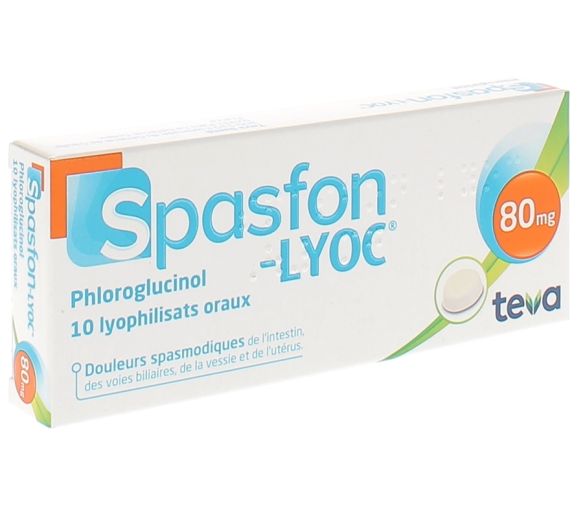 Spasfon-Lyoc 80mg Lyophilisat - Packung mit 10 Lyophilisaten