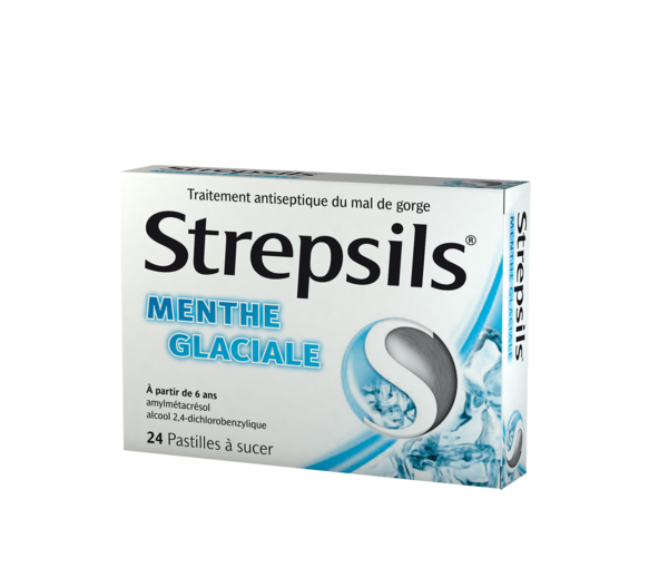 Strepsils mit eisiger Minze Lutschtabletten - Packung mit 24 Tabletten