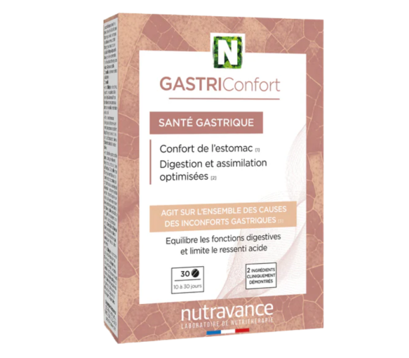 GastriConfort Magen Gesundheit Nutravance - Packung mit 30 Tabletten
