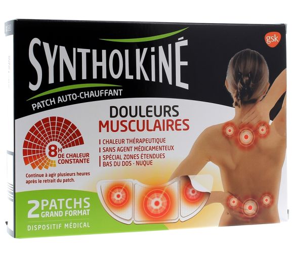 Wärme-Patch Syntholkiné für Rückenschmerzen - 2 Pflaster