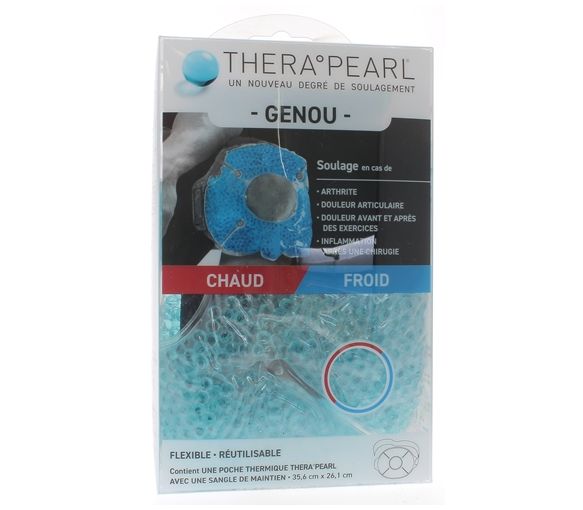 Théra Pearl Knie Wärme-Kälte-Patch - 1 wiederverwendbares Patch