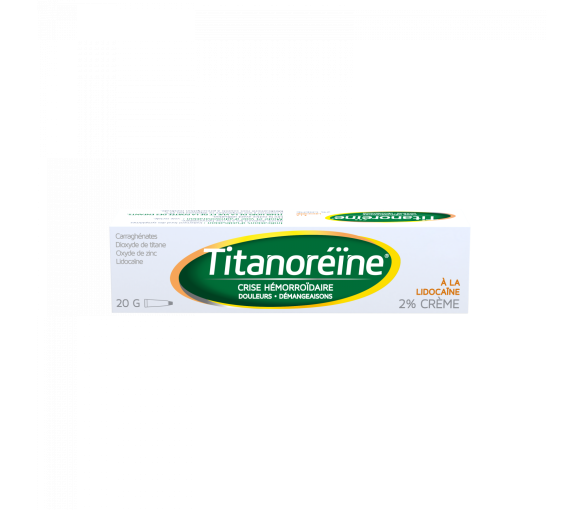 Titanoreine mit 2% Lidocain Creme - Tube mit 20g