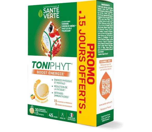 Toniphyt Energie Booster Gesundheit Grün - 30 Tabletten + 15 geschenkt - image 1