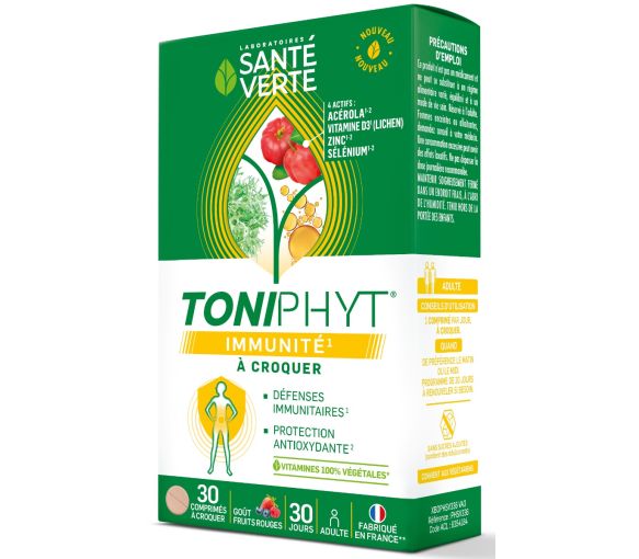 Toniphyt Immunität Gesundheit Grün - Packung mit 30 Kautabletten - image 1