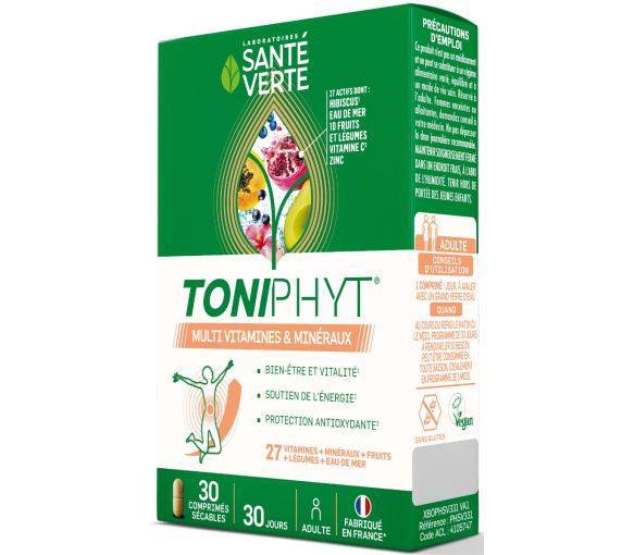 Toniphyt Multinature Gesundheit Grün - Packung mit 30 Tabletten