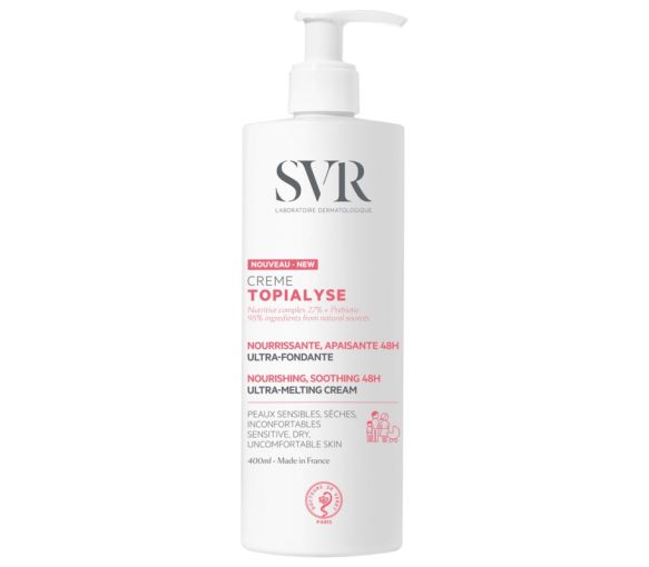 Topialyse Beruhigende Feuchtigkeitscreme 48H SVR - Pumpflasche mit 400 ml