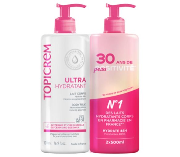 Ultra-feuchtigkeitsspendende Topicrem Körpermilch - 2er-Pack Pumpflaschen à 500 ml - image 1