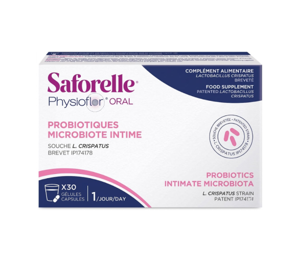 Physioflor orale Probiotika intime Mikrobiota Saforelle - Packung mit 30 Kapseln - image 1