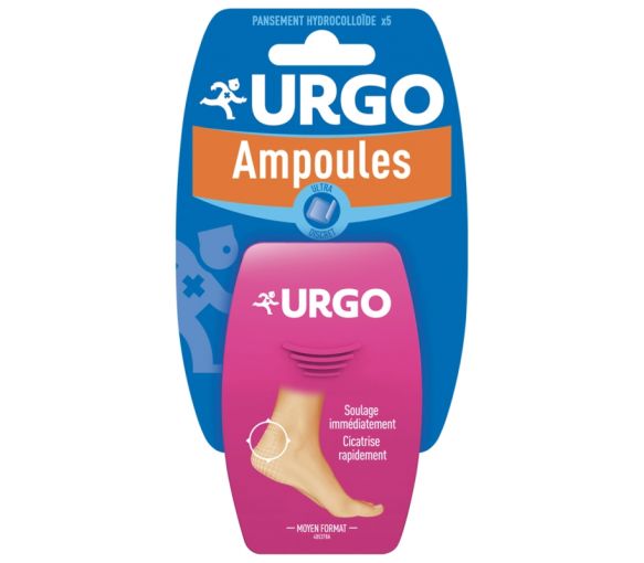 Blasenpflaster Ferse mittlere Größe Urgo - 5 hydrokolloide Pflaster