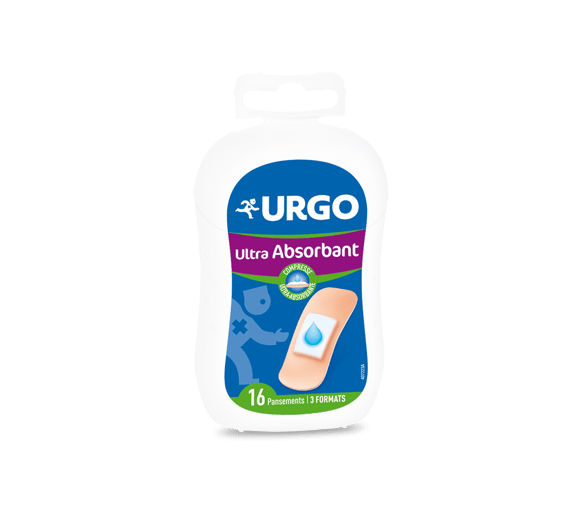 Ultrasaugfähiges Urgo-Pflaster - Schachtel mit 16 Pflastern